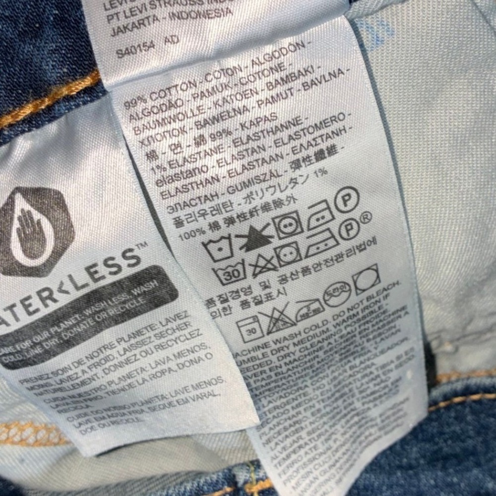 Levi's 511 Dark Wash Denim Shorts Mens 34 Slim Classic Jorts Skater‎ Streetwear - Picture 4 of 8